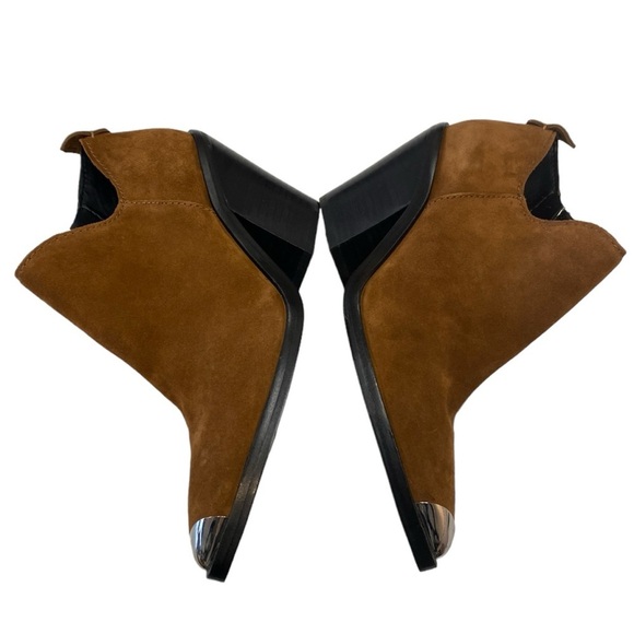 NWT Rebecca Minkoff Seiji Western Leather Booties in Saddle Brown Size 8.5 - Picture 5 of 9